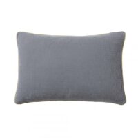 Housse de coussin gaze de coton lavée  Inséparables - Gris Ardoise