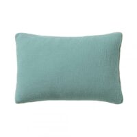 Housse de coussin gaze de coton lavée  Inséparables - Vert Céladon