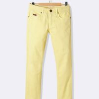 Jean coupe slim Garçon jaune CYRILLUS