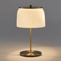 Lampe sur pied opaline Canelé AM.PM