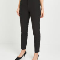 Pantalon cigarette noir femme Grain de Malice