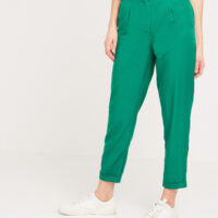 Pantalon en lyocell vert femme Grain de Malice