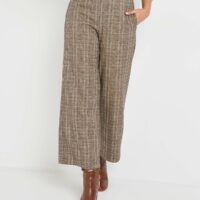 Pantalon large à carreaux femme Grain de Malice