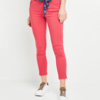 Pantalon raccourci de couleur femme Grain de Malice