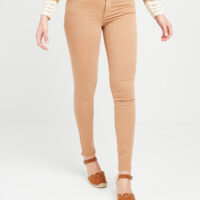 Pantalon slim push-up de couleur femme Grain de Malice