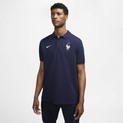 Polo FFF pour Homme - Bleu Nike