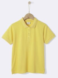 Polo maille piquée Garçon jaune CYRILLUS