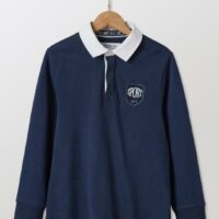 Polo-rugby Garçon Gaspard marine CYRILLUS