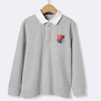 Polo-rugby Garçon gris chiné CYRILLUS