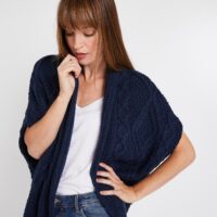 Poncho torsadé femme Grain de Malice