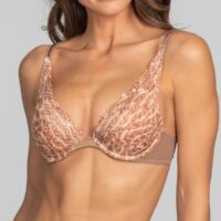 Promo : Soutien-gorge triangle push-up armatures animalier