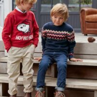 Pull Enfant Cyrillus X Peanuts® - Collection Snoopy rouge SNOOPY