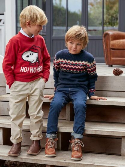 Pull Enfant Cyrillus X Peanuts® - Collection Snoopy rouge SNOOPY