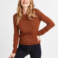 Pull camel fantaisie femme Grain de Malice