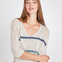 Pull loose rayé femme Grain de Malice