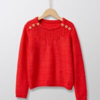 Pull vaporeux Fille rouge CYRILLUS