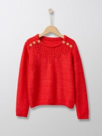 Pull vaporeux Fille rouge CYRILLUS