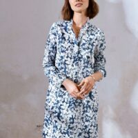 Robe-chemise femme imprimé  bleu CYRILLUS