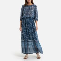 Robe longue en voile imprimé Gerard Darel