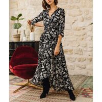 Robe longue imprimée Begonia