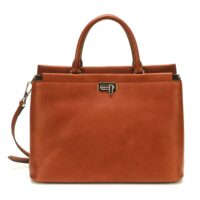 Sac GM porté main/Bandoulière Cuir Cognac - Arthur & Aston