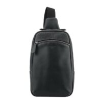 Sac besace Pourchet Cuir noir