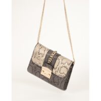 Sac pochette aspect python