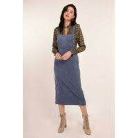 Salopette robe en velours Joaneta