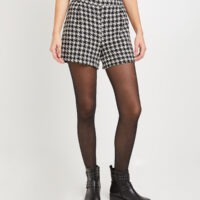 Short en lainage pied de coq femme Grain de Malice