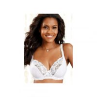 Soutien-gorge à armatures microfibre et dentelle Nuance - Blanc