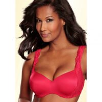 Soutien-gorge ampliforme en microfibre et dentelle Nuance - Rose