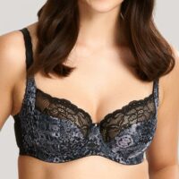 Soutien-gorge balconnet armatures gris