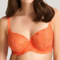 Soutien-gorge balconnet armatures orange