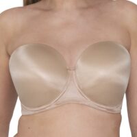 Soutien-gorge bandeau moulé armatures beige