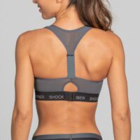 Soutien-gorge de sport sans armatures grand maintien gris