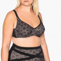 Soutien-gorge emboîtant en dentelle et microfibre CASTALUNA