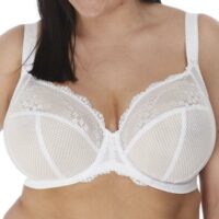 Soutien-gorge plongeant armatures blanc