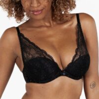 Soutien-gorge plongeant armatures noir