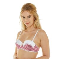 Soutien-gorge push-up armatures - rouge