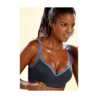 Soutien-gorge push-up de sport en maille H.I.S - Gris