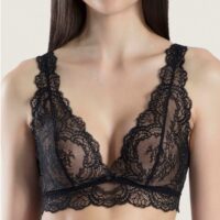 Soutien-gorge triangle sans armatures noir