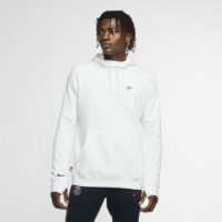 Sweat à capuche de football en tissu Fleece Paris Saint-Germain pour Homme - Blanc Nike