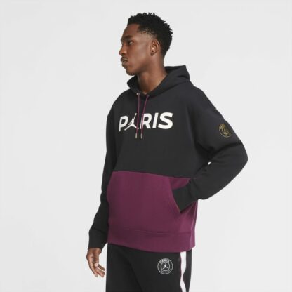 Sweat à capuche en tissu Fleece Paris Saint-Germain pour Homme - Noir Nike