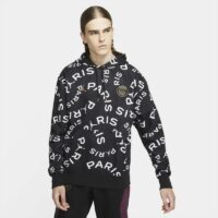 Sweat à capuche en tissu Fleece Paris Saint-Germain pour Homme - Noir Nike