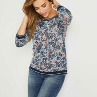 T-shirt doux fleuri femme Grain de Malice