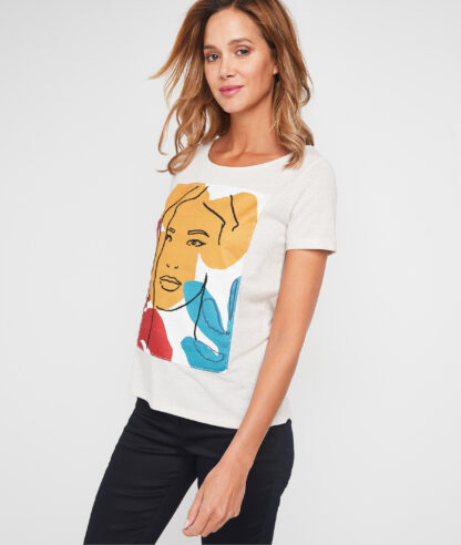 T-shirt imprimé graphique femme Grain de Malice