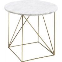 Table d'Appoint Marbre Blanc SERAFINA