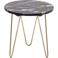 Table d'Appoint Marbre Marron SERAFINA