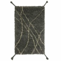 Tapis style berbère en laine gris/écru