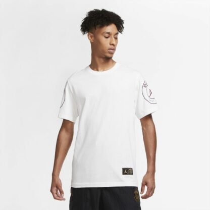 Tee-shirt Paris Saint-Germain Logo pour Homme - Blanc Nike